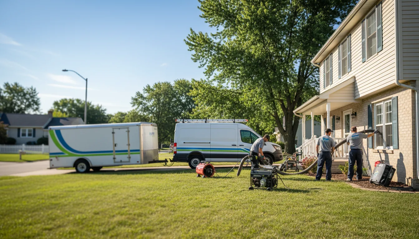 Flooded Basement Restoration And Cleanup With Repair in Mcguffey, OH near me